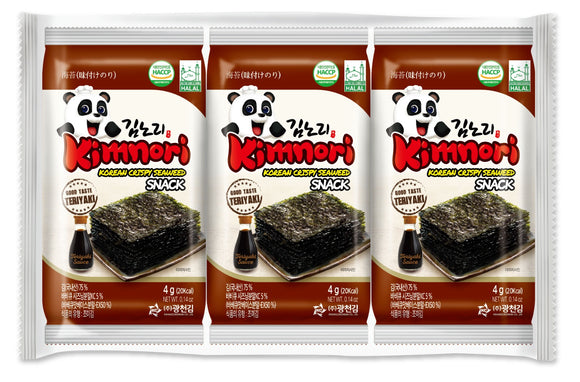 Kimnori Seasoned Seaweed Teriyaki (PACK) 12G (4G X 3)