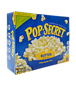 Pop Secret Microwave Popcorn - Butter 544G (90.7G X 6)