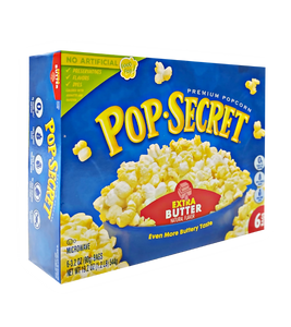 Pop Secret Microwave Popcorn - Extra Butter 544G (90.7G X 6) EXP : 17.12.22