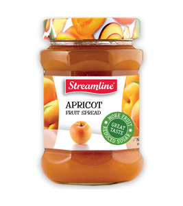 Streamline Apricot Reduced Sugar Jam 340G