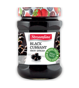 Streamline Black Currant Reduced Sugar Jam 340G
