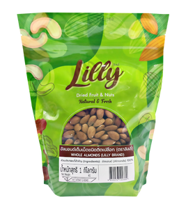 Lilly Dried Fruits and Nuts อัลมอนด์เต็มเมล็ด 1kg