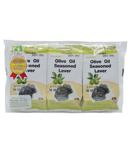Sea Friend Olive Oil Seasoned Laver (Pack) 15G (5G X 3)