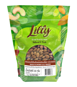 Lilly Dried Fruits and Nuts อัลมอนด์เต็มเมล็ด 500g