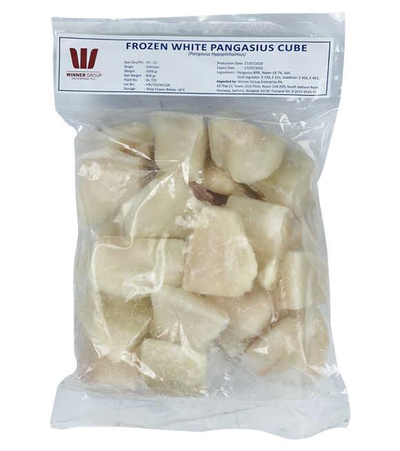 HOA PHAT WHITE PANGASIUS CUBE(15-25g/pc) 1Kg