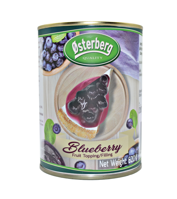 Osterberg Canned Blueberry Fruit Topping & Filling 30% 620G