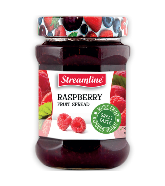 Streamline Rasberry Reduced Sugar Jam 340G